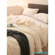 日本ZD珊瑚绒毛毯加厚冬季沙发毯子加绒保暖毛绒被绒毯盖毯午睡毯