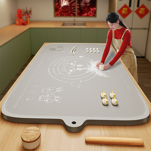 佳帮手硅胶揉面垫加厚食品级面板刮板擀和面烘焙工具包饺子案板