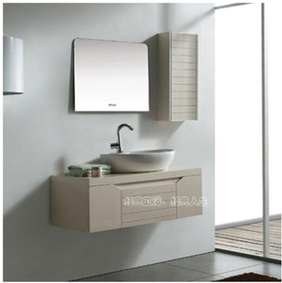 欧式美式橡木浴室柜组合实木浴柜浴柜梳洗柜 洗手台柜SH031