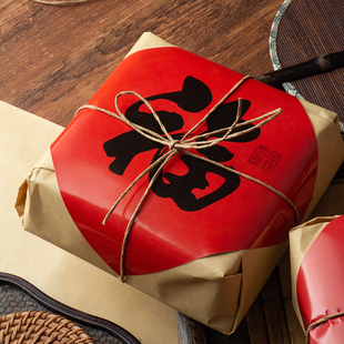 新年老式包装纸桃酥中式糕点，包装纸港式复古包纸传统点心牛皮纸