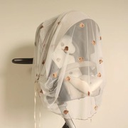 婴儿车蚊帐全罩式通用高景观(高景观，)宝宝儿童伞，推车遮阳宝宝折叠防蚊纱罩