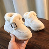 。加绒加厚雪地靴冬季厚底防滑保暖女童马丁靴2022女宝宝短靴