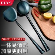 章丘铸铁锅铲家用炒菜铲子厨具，木柄炒勺炒菜勺子，铲子套装长柄汤勺