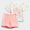 adidas阿迪达斯三叶草，giftset婴童装，短袖运动套装fr5308