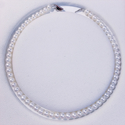戴多美珍珠项链天然淡水珍珠近正圆珍珠白珍珠颈链送妈妈礼物