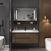 新中式实木陶瓷盆浴室柜，智能镜柜组合卫生间，洗手池洗脸盆柜洗漱台