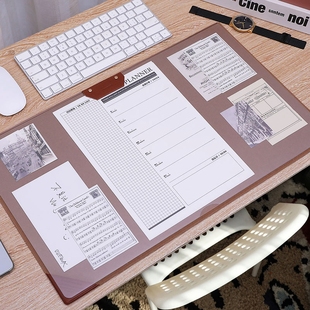 超大备忘写字垫简约ins风 多功能鼠标垫电脑键盘垫宿舍办公室桌垫