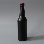 330ml蒙砂黑色啤酒瓶空瓶，咖啡瓶冰酒瓶碳酸，饮料汽水瓶玻璃