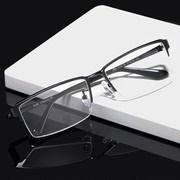 商务纯钛男士半框近视眼镜架时尚平光眼镜混批镜架119超轻眼镜框