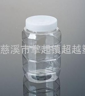 1000g方  普通全透明方蜂蜜瓶 pet塑料瓶 干果瓶(A6)