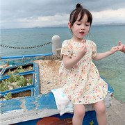 泡泡袖连衣裙女童2023夏季童装，儿童洋气短袖韩版公主裙宝宝裙子潮
