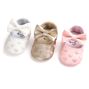 春秋季新生婴儿公主，鞋0-1岁软底学步鞋3-6-12个月女宝宝透气单鞋
