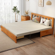实木沙发床折叠两用坐卧一体可伸缩单人双人客厅小户型推拉沙发床