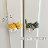 家用卡通可爱猫咪单孔小拉手创意衣柜门橱柜抽屉小猫把手装饰挂钩