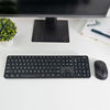 MIIIW无线键鼠套装米物办公键盘鼠标104键全尺寸2.4G即插即用黑色