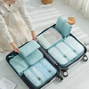 旅行收纳袋七件套装女衣物行李，整理袋多功能，衣服分装收纳包旅行袋