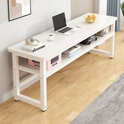 书桌电脑桌简约现代长条桌家用桌子，女生卧室写字桌小户型窄办公桌