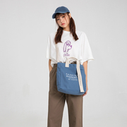 布谷森林学院风斜挎帆布包女日系休闲单肩包韩版女士手提购物袋