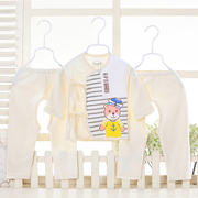 新生儿内衣套装男女宝宝，纯棉系带内衣，三件套刚出生婴儿纯棉衣服