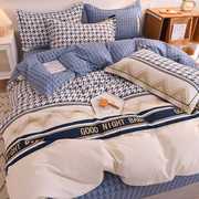 床被2m1.8棉毛床全单件家床套用保磨棉，四套纯冬天米，加上厚款1.5新
