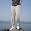 中国风亚麻裤子男宽松休闲裤，夏季薄款长裤，直筒复古棉麻垂感阔腿裤