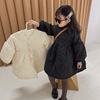 女童棉服冬季韩版刺绣泡泡袖，加厚棉衣外套中小童