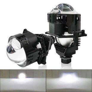 汽车LED大灯双光透镜激光型超亮远近一体无损3.0鱼眼灯H4 H7 9005