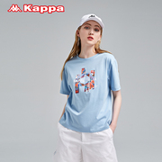 Kappa卡帕短袖女运动短袖休闲印花T恤夏季半袖K0B42TD10