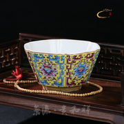 贵和祥景德镇手工功夫茶具手绘主人单杯堆彩复古陶瓷茶杯