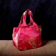 中国风特色手工艺品送老外南京云锦女式手拎丝绸包雨伞包水杯包