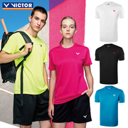 胜利victor羽毛球服男女款运动T恤威克多春夏季短袖上衣90022