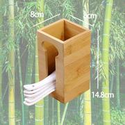竹筷筒 筷子筒筷笼 筷子盒 创意竹木筷筒沥水筷桶勺子筒餐具收纳