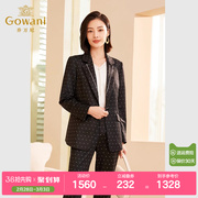 gowani乔万尼2023秋季小西装，修身显瘦波点短外套et3b702501