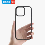 ROCK/洛克 适用苹果15手机壳透明防摔iPhone15 Pro Max硅胶软壳超薄15plus保护套高级感潮版15pro外壳