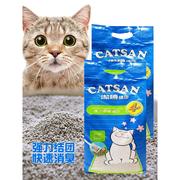 洁珊猫砂9升膨润土高结团除臭猫沙低粉尘猫咪用品 2袋装天然