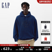 DAP联名系列Gap男女装2024春季复古水洗连帽卫衣891362