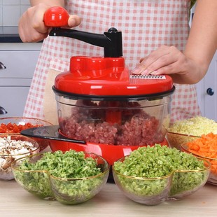手动绞肉机家用手摇搅拌器饺子馅，碎菜搅肉切菜神器，厨房用品料理机