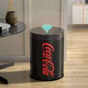可口可乐易拉罐智能感应式垃圾桶，家用客厅轻奢不锈钢卫生间大容量