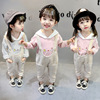 2022韩版春装女童休闲运动套装女宝宝，长袖套装1-2-3-4-5-6岁