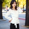 长袖OL女衬衫韩版时尚风格0253雪纺大码圆领春装职业防晒