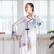 古典练功服女飘逸舞蹈服艺考表演出服民族中国舞身韵舞蹈纱衣套装