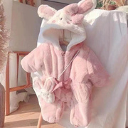 。一岁女宝宝冬装外套一周岁套装2岁衣服秋冬装婴儿婴幼儿女