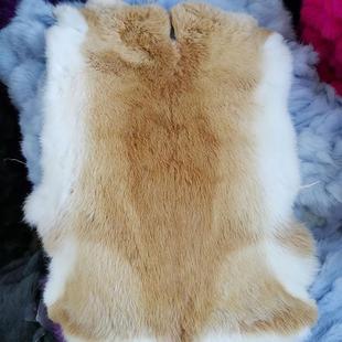 兔皮整张兔毛獭兔毛皮料手工，制作毛边袖口护膝内胆兔子皮毛料