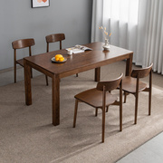 实木餐桌全橡木桌子餐桌椅长方形小户型北欧方桌家用餐厅饭桌日式