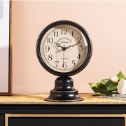 客厅卧室桌面台钟创意床头时钟，台式钟表摆件座钟美式复古欧式静音
