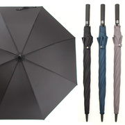 PARACHASE加大全碳纤超强抗台风长柄雨伞男女商务直柄伞素色条纹