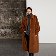 晶咕黑标系列，绒绒柔嫩苏丽羊驼毛长款大衣，2022年秋冬外套