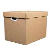 搬家箱子纸箱大码有盖带u盖打包收纳盒，大号搬物储家纸箱特