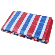 便宜彩条布加厚防雨布五色v三色布4米6米8米宽防水防晒塑料篷布