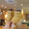 女童马丁靴春秋2023男童短靴儿童靴子软底，宝宝鞋子时尚小黄靴